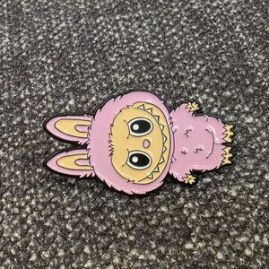 Cute Pink Labubu Enamel Pin